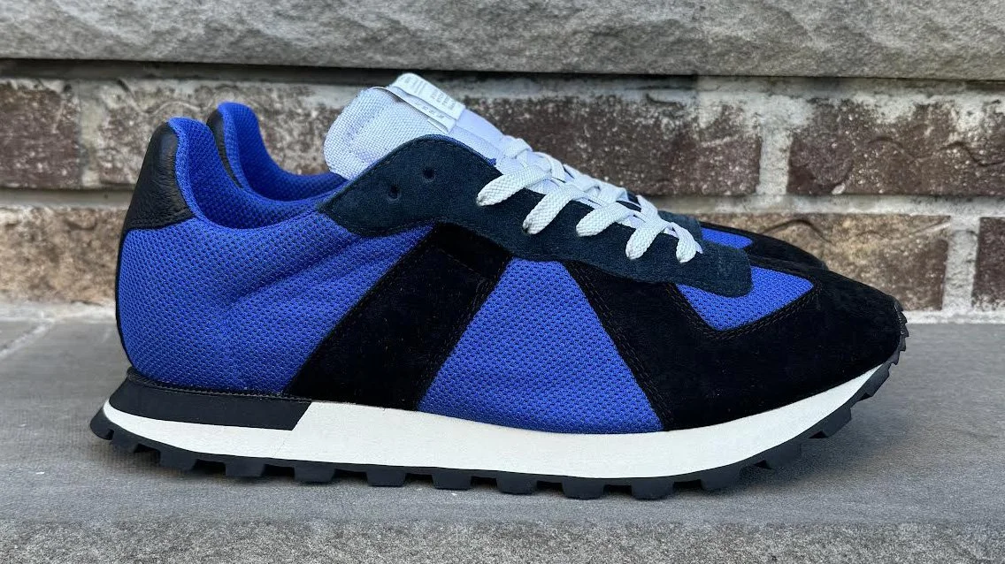 Maison Margiela Paneled Retro Runner Blue Sneaker DS — RootsBK